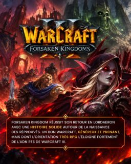 #WarcraftIIIReforged accueille une nouvelle campagne plus de 20 ans après The Frozen Throne ! Forsaken Kingdom raconte brillamment la naissance des Réprouvés, avec une formule très RPG qui s’éloigne toutefois de l’ADN RTS de Warcraft III. Test dispo sur le site dès maintenant.