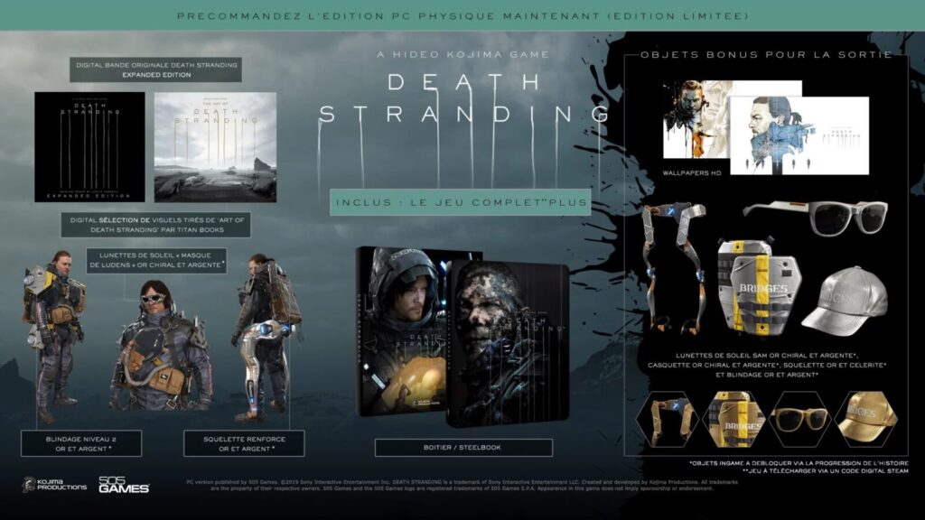 death stranding pc édition physique