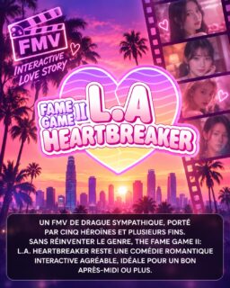 Avec #TheFameGameII, le FMV de drague asiatique débarque à Los Angeles ! Cinq romances, des choix et plusieurs fins pour une comédie romantique interactive sympathique. Pas de révolution, mais un bon moment à passer malgré quelques clichés ! Lien en bio