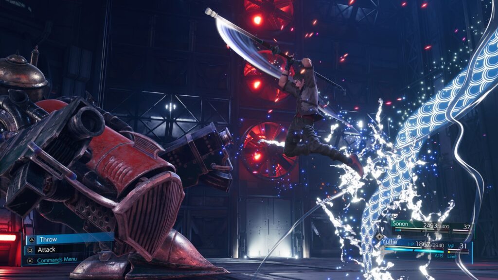 Final Fantasy VII Remake Intergrade screen éditeur
