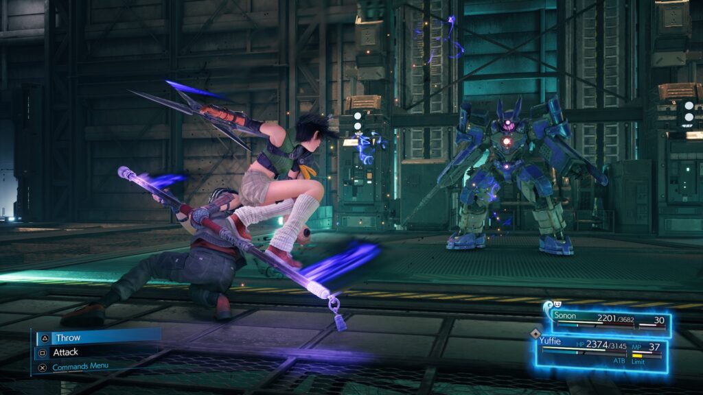 Final Fantasy VII Remake Intergrade screen éditeur