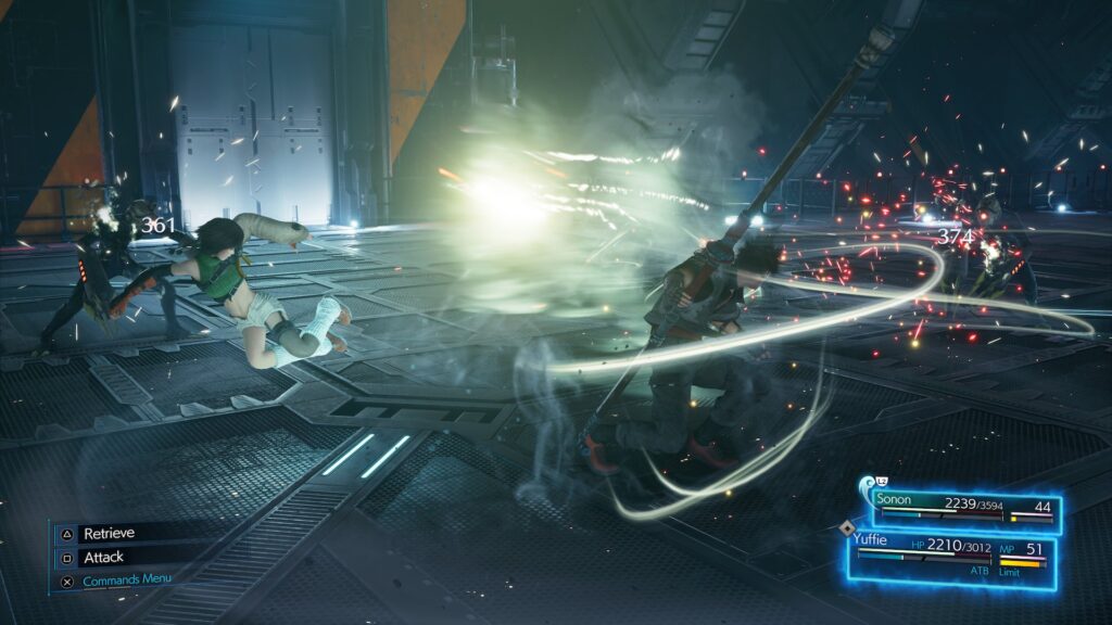 Final Fantasy VII Remake Intergrade screen éditeur