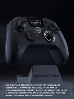 La #NaconRevolution5Unlimited débarque sur PS5 et s'impose comme une nouvelle référence Elite ! Sticks TMR, microswitchs, écran intégré et personnalisation poussée : une manette premium exceptionnelle malgré quelques concessions face à la DualSense. Mon test est en ligne ! Lien en bio