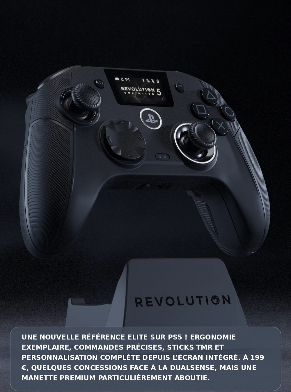 La #NaconRevolution5Unlimited débarque sur PS5 et s'impose comme une nouvelle référence Elite ! Sticks TMR, microswitchs, écran intégré et personnalisation poussée : une manette premium exceptionnelle malgré quelques concessions face à la DualSense. Mon test est en ligne ! Lien en bio