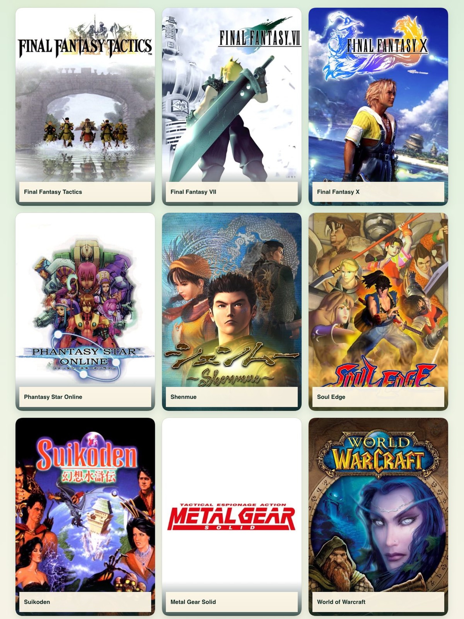 C’est le truc un peu à la mode donc je partage : 9 jeux qui permettent de me cerner, qui ont marqué ma vie de gamer !Quand je dis que la première PlayStation a été une console phare pour moi ;)