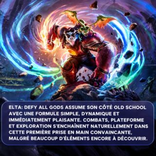 #EltaDefyAllGods nous ramène aux action-aventure à l’ancienne ! Combats dynamiques, plateforme, exploration et une prise en main immédiate : cette première démo pose des bases convaincantes.
Notre preview ➡️ https://buff.ly/zWsa4B8