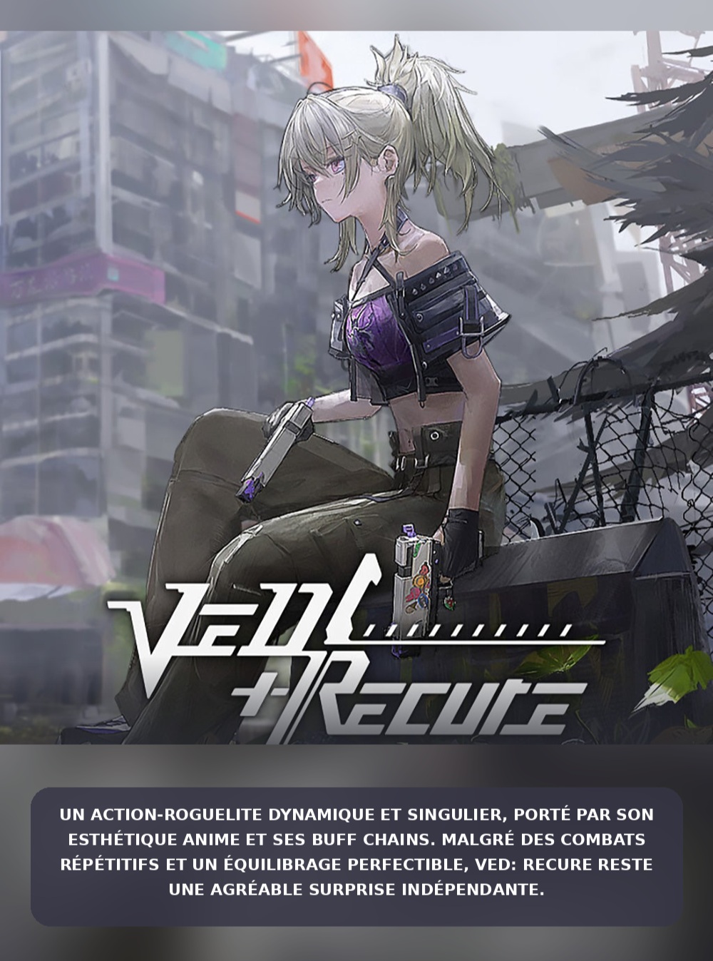 Avec #VEDRecure, plongez dans un action-roguelite nerveux à l'esthétique anime ! Combats dynamiques, personnages variés et Buff Chains inventifs : une belle surprise indé, malgré une certaine répétitivité et un équilibrage perfectible. Mon test est en ligne ! Lien en bio